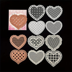 10pcs Hollow Lace Paper Shimmering Glitter DIY Decoration