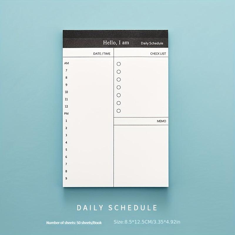 50 Sheets Memo Book Desktop Schedule Notepad Business Plan Office Supplies
