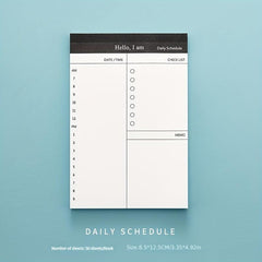 50 Sheets Memo Book Desktop Schedule Notepad Business Plan Office Supplies