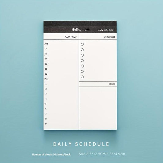 50 Sheets Memo Book Desktop Schedule Notepad Business Plan Office Supplies