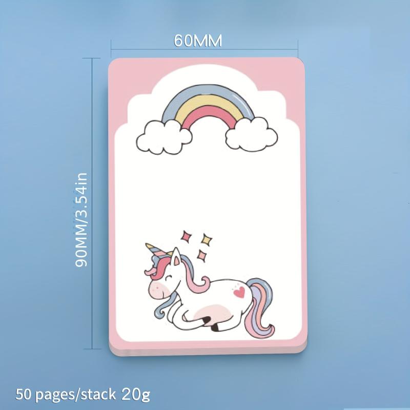 Creative Unicorn Sticky Notes for Students
