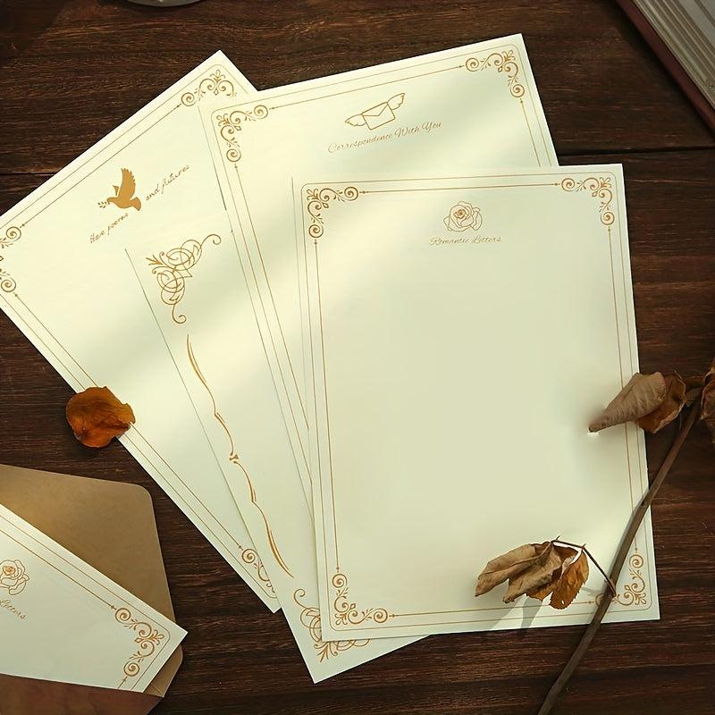 Vintage European Literary Letter Paper B5 Handwritten Love Letter Confession