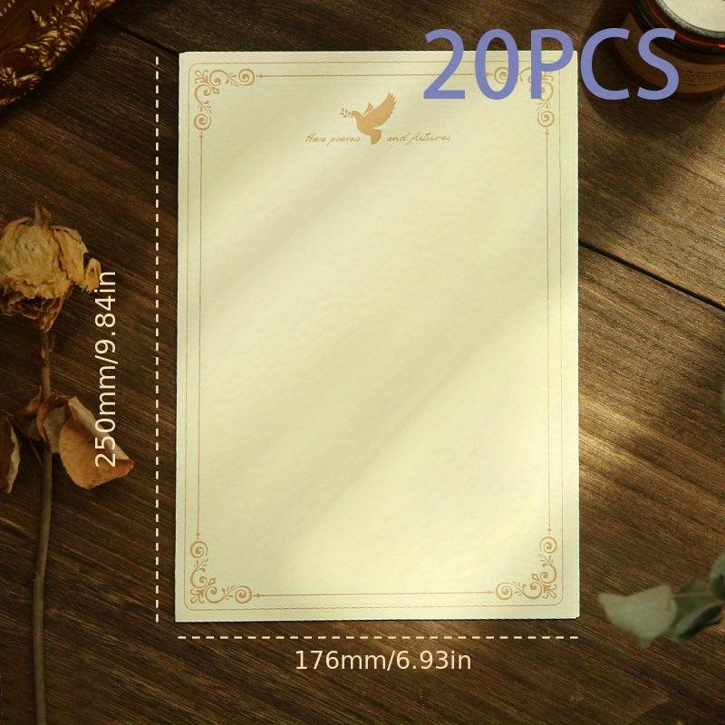 Vintage European Literary Letter Paper B5 Handwritten Love Letter Confession