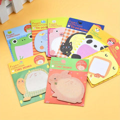 8 Animal Sticky Notes Set Self Stick Pads Cartoon Novelty
