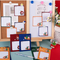 1pc Christmas Sticky Notes Student Message Memo Notepad Learning Office Memo