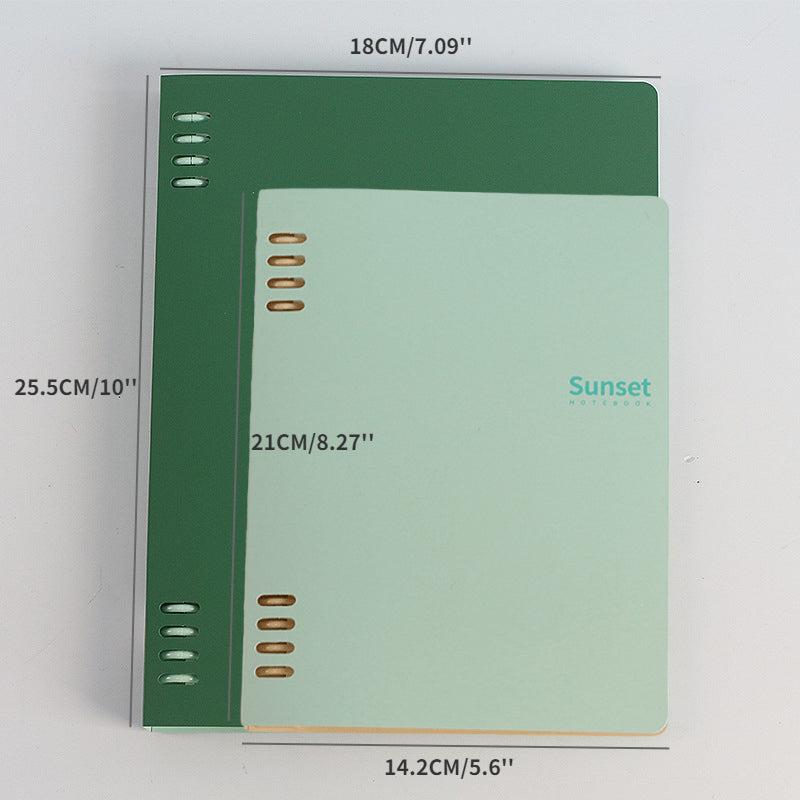 Gradient Coil Notebook, 60 Sheets, Horizontal Grid, Spiral Hardcover