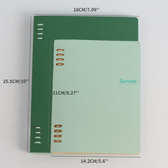 Gradient Coil Notebook, 60 Sheets, Horizontal Grid, Spiral Hardcover