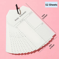 Ring Buckle Notebook 15inch 52 Sheets Students Daily Schedule Stationery
