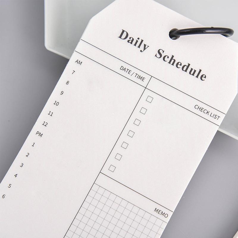 Ring Buckle Notebook 15inch 52 Sheets Students Daily Schedule Stationery