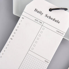 Ring Buckle Notebook 15inch 52 Sheets Students Daily Schedule Stationery