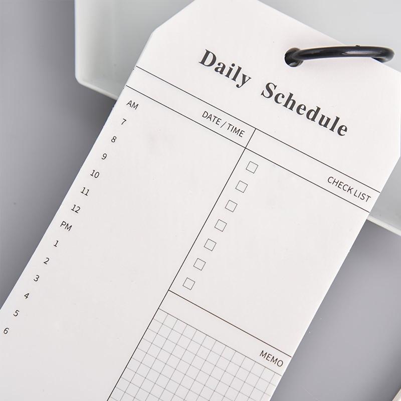 Ring Buckle Notebook 15inch 52 Sheets Students Daily Schedule Stationery