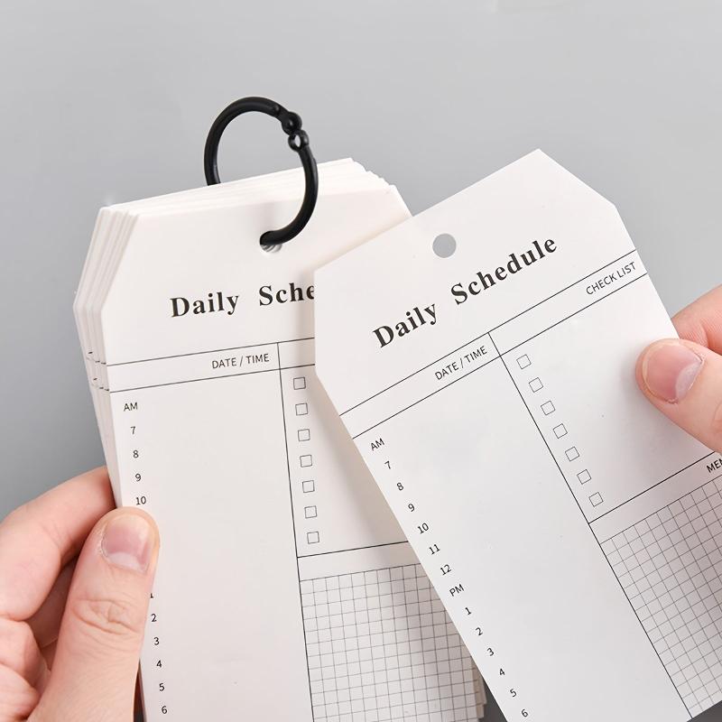 Ring Buckle Notebook 15inch 52 Sheets Students Daily Schedule Stationery