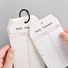 Ring Buckle Notebook 15inch 52 Sheets Students Daily Schedule Stationery