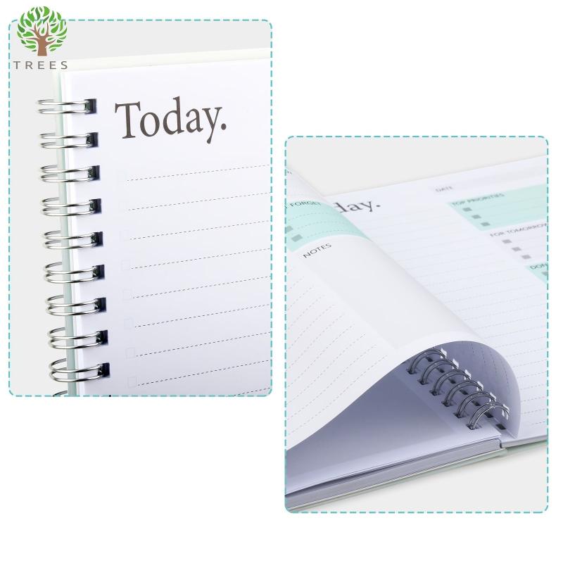 Trees 1 Pc Simplified Daily Notebook Undated To Do List Checklist Planner