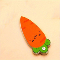 Carrot Shaped Spiral Memo Pad 65 Sheets Blank Student Notepad
