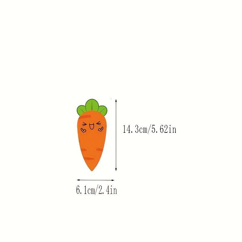 Carrot Shaped Spiral Memo Pad 65 Sheets Blank Student Notepad
