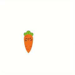 Carrot Shaped Spiral Memo Pad 65 Sheets Blank Student Notepad