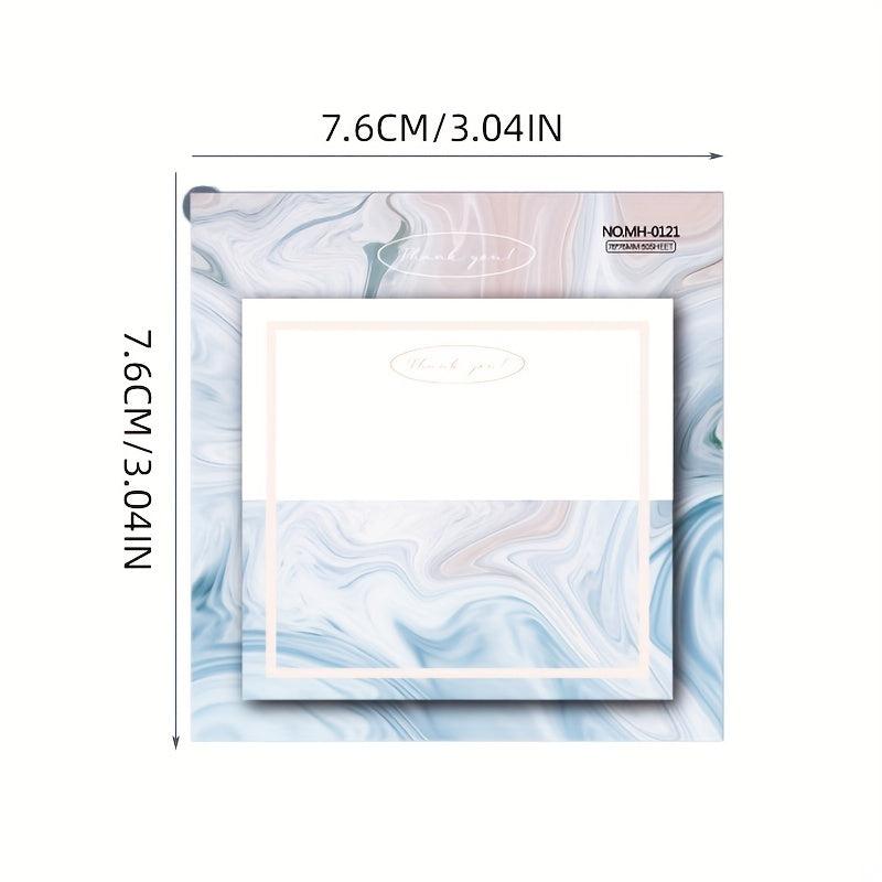 Marble Ins Style Sticky Notes Memo Pad Cartoon Student Notepad