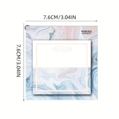 Marble Ins Style Sticky Notes Memo Pad Cartoon Student Notepad