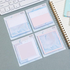 Marble Ins Style Sticky Notes Memo Pad Cartoon Student Notepad