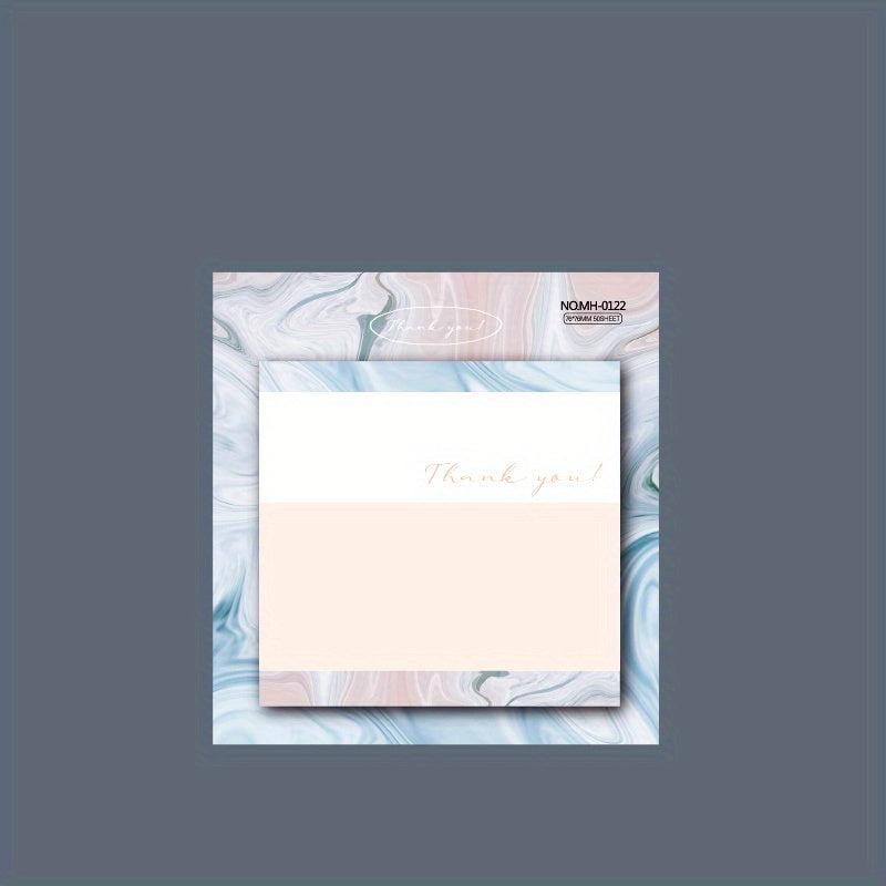 Marble Ins Style Sticky Notes Memo Pad Cartoon Student Notepad