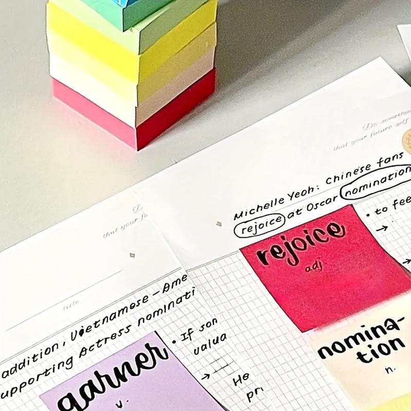 1100 Sheets Sticky Notes Memo Pad Self Stick Note Pads Cartoon Student