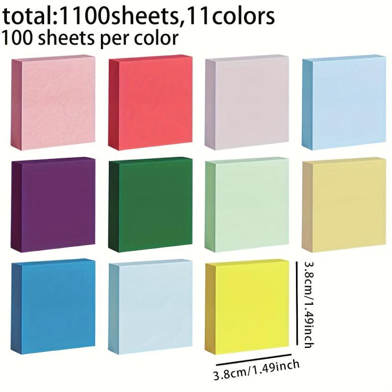 1100 Sheets Sticky Notes Memo Pad Self Stick Note Pads Cartoon Student