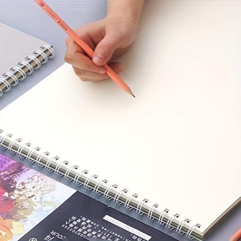 Rose Pattern Spiral Sketch Book 50 Pages