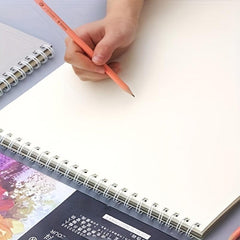 Rose Pattern Spiral Sketch Book 50 Pages