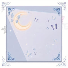 4pcs Colorful Butterfly Crystal Moon Notepad 200 Sheets In 4 Styles