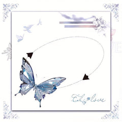 4pcs Colorful Butterfly Crystal Moon Notepad 200 Sheets In 4 Styles