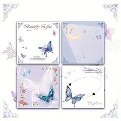 4pcs Colorful Butterfly Crystal Moon Notepad 200 Sheets In 4 Styles