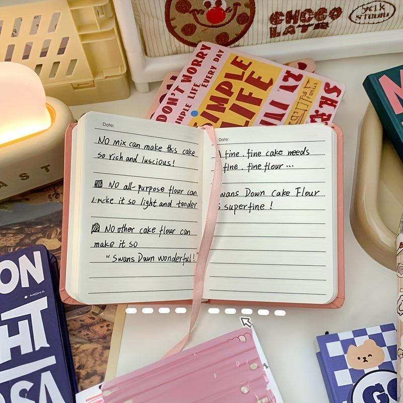 1pc Vintage Notebook Student Pocket Book Small Book Mini Portable Notebook