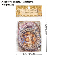 Lace's Memorial Series Lace Themed School Supplies DIY Material Paper 9 9