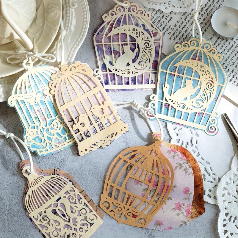 10-Piece Hollow Flower Window Paper Set