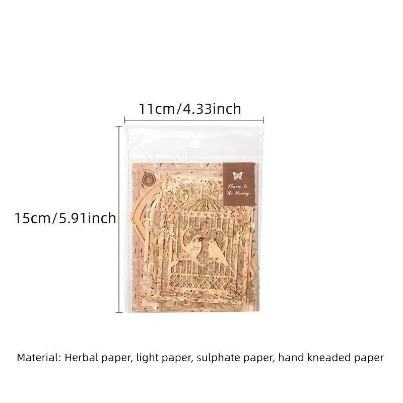 10-Piece Hollow Flower Window Paper Set