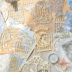 10-Piece Hollow Flower Window Paper Set