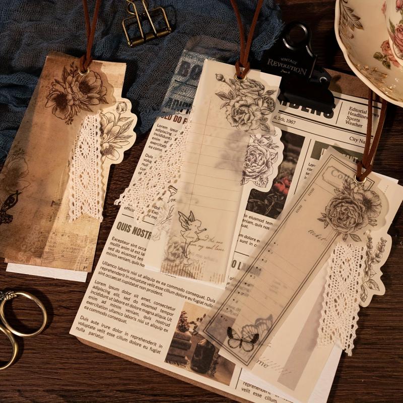 20 Retro Journal Diary Decorative Papers