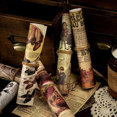 60pcs Vintage Time Book Series Scrapbook Paper Pack