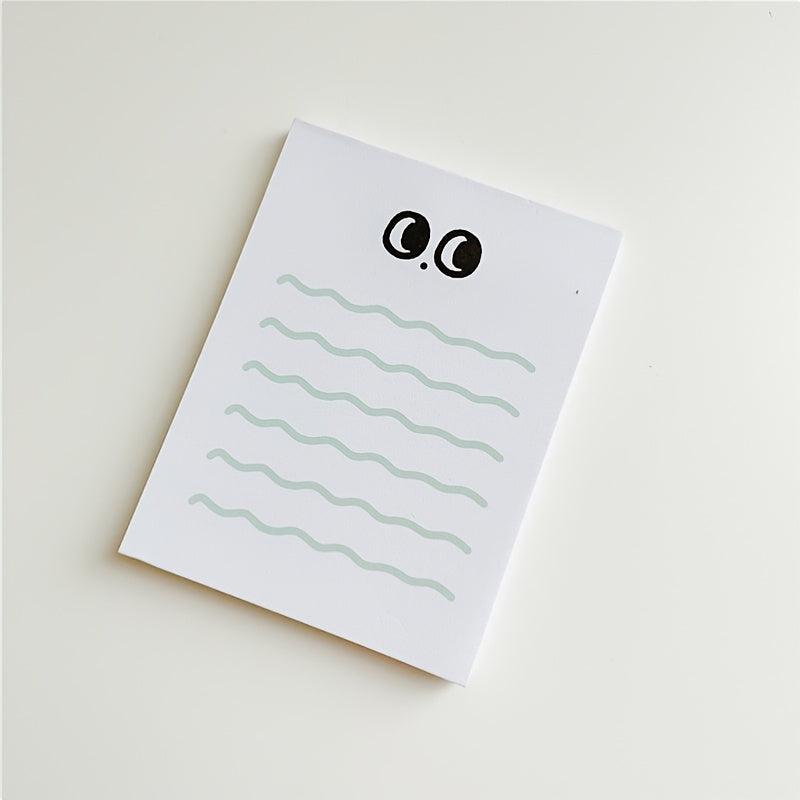 50 Pages Big Eyed Wavy Lined To-Do Lists Journal Diary Memo Pad