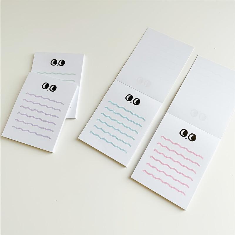 50 Pages Big Eyed Wavy Lined To-Do Lists Journal Diary Memo Pad