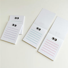 50 Pages Big Eyed Wavy Lined To-Do Lists Journal Diary Memo Pad