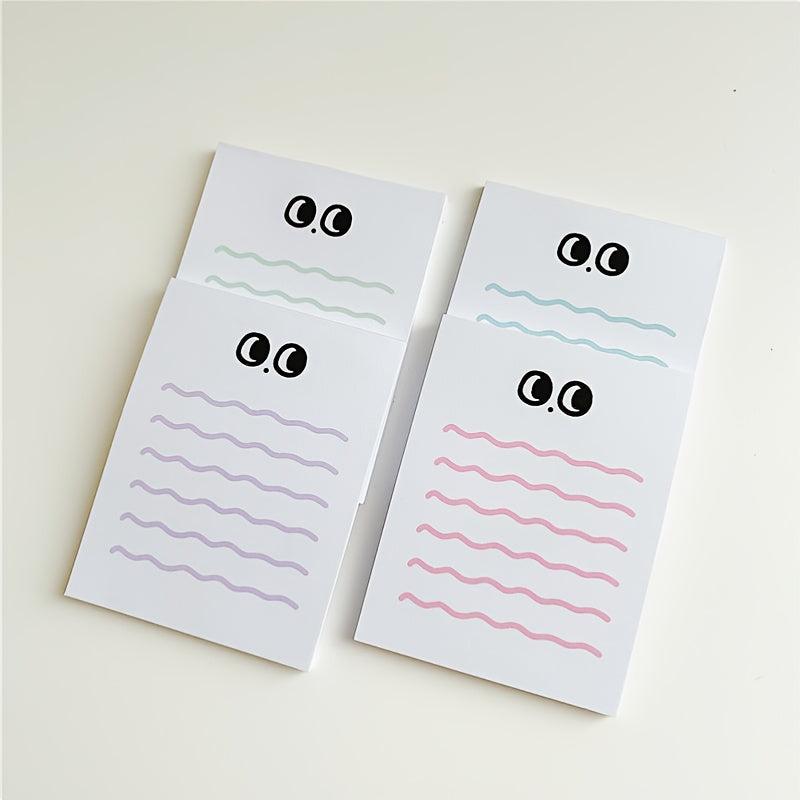 50 Pages Big Eyed Wavy Lined To-Do Lists Journal Diary Memo Pad
