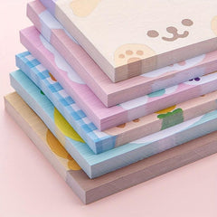 80 Sheets Cartoon Animal Sticky Notes For Students & Girls