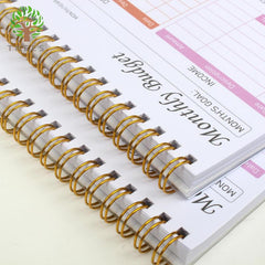 Trees Budget Planner Notepad - Expense Tracker & Accounts Book