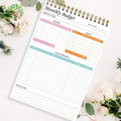 Trees Budget Planner Notepad - Expense Tracker & Accounts Book
