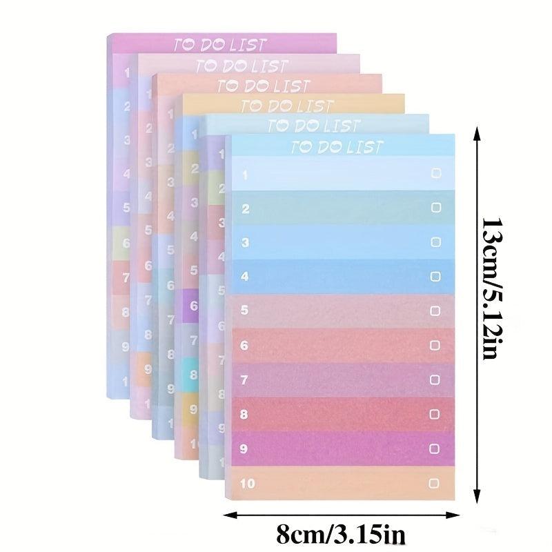Multicolor Rainbow Notebook Daily Memo Office Learning List 1 Booklet