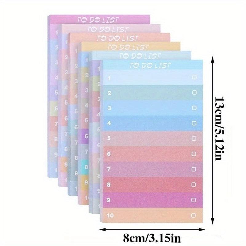 Multicolor Rainbow Notebook Daily Memo Office Learning List 1 Booklet