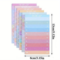 Multicolor Rainbow Notebook Daily Memo Office Learning List 1 Booklet