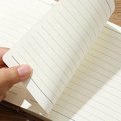 Pocket Notebook Mini Notepad Faux Leather Hand Ledger Small Gift Horizontal Line